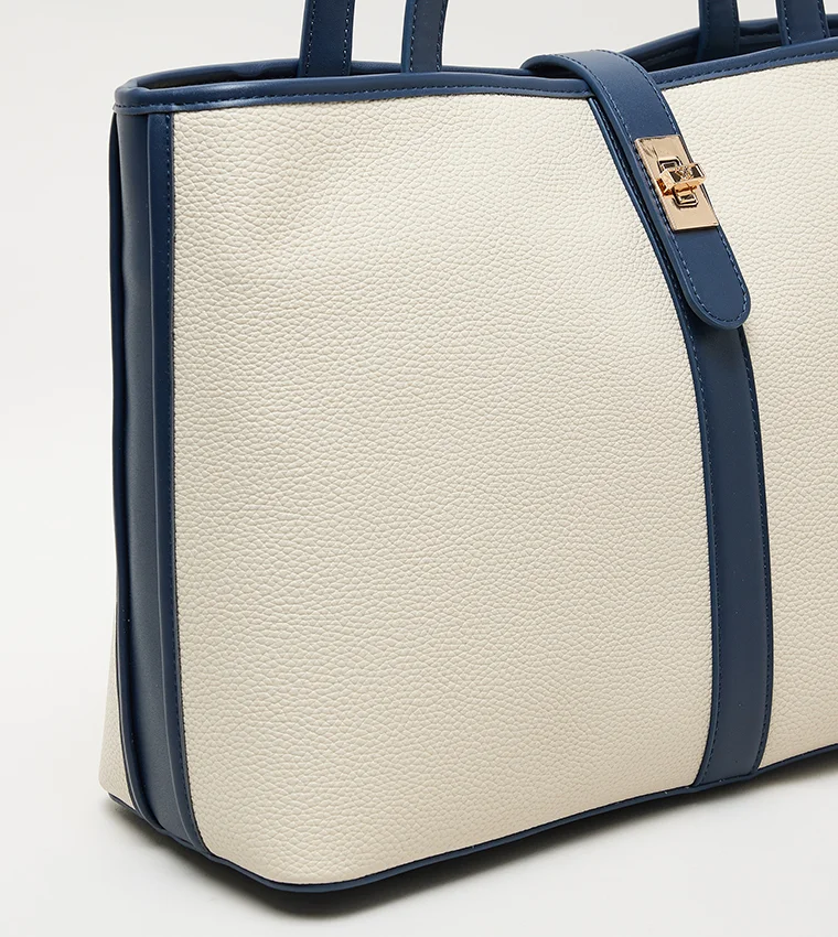 ANNE KLEIN  Anne Klein Contrast Detail Pu Tote Bag for Women | Best Price UAE